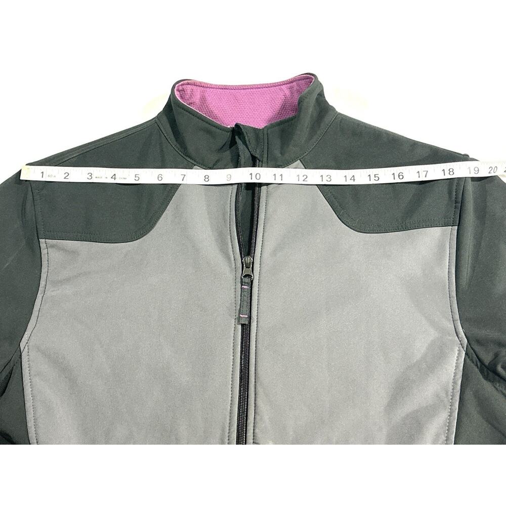 Walls Jacket Womens Large Black Fleece Lined Full Zip Hiking Soft Shell - Picture 6 of 12